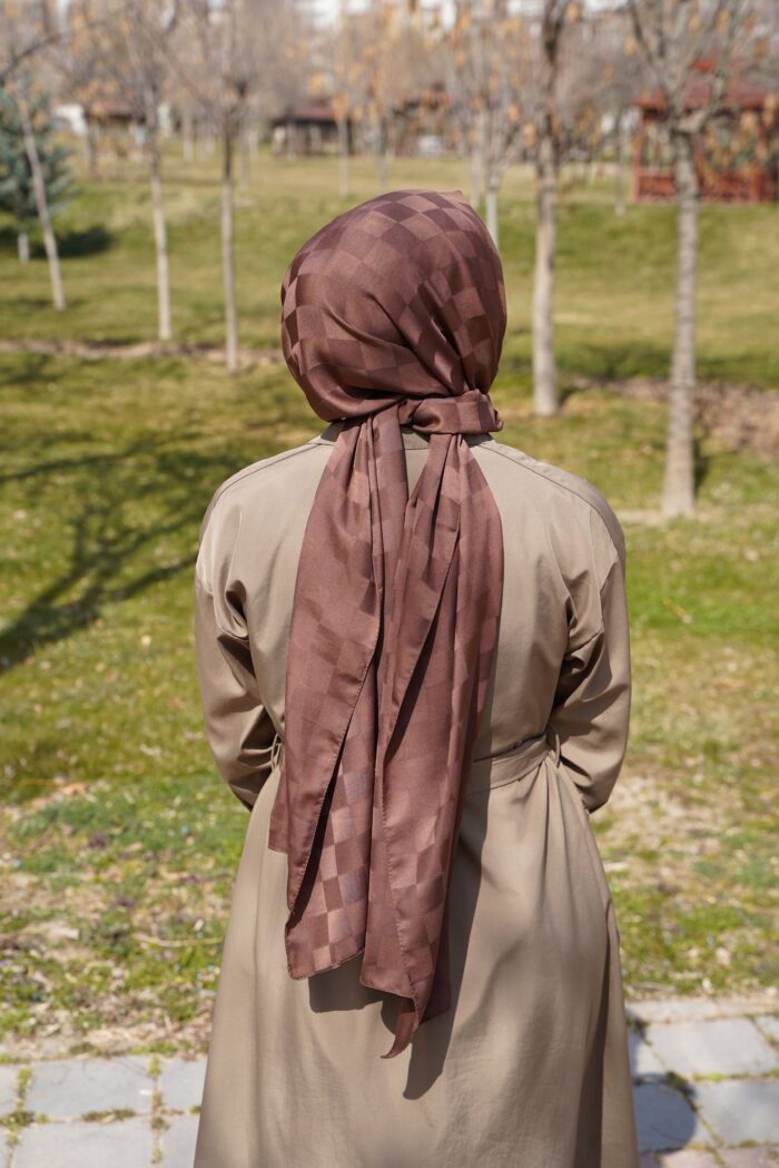 Dama Desen Jakar Şal - Görsel 1