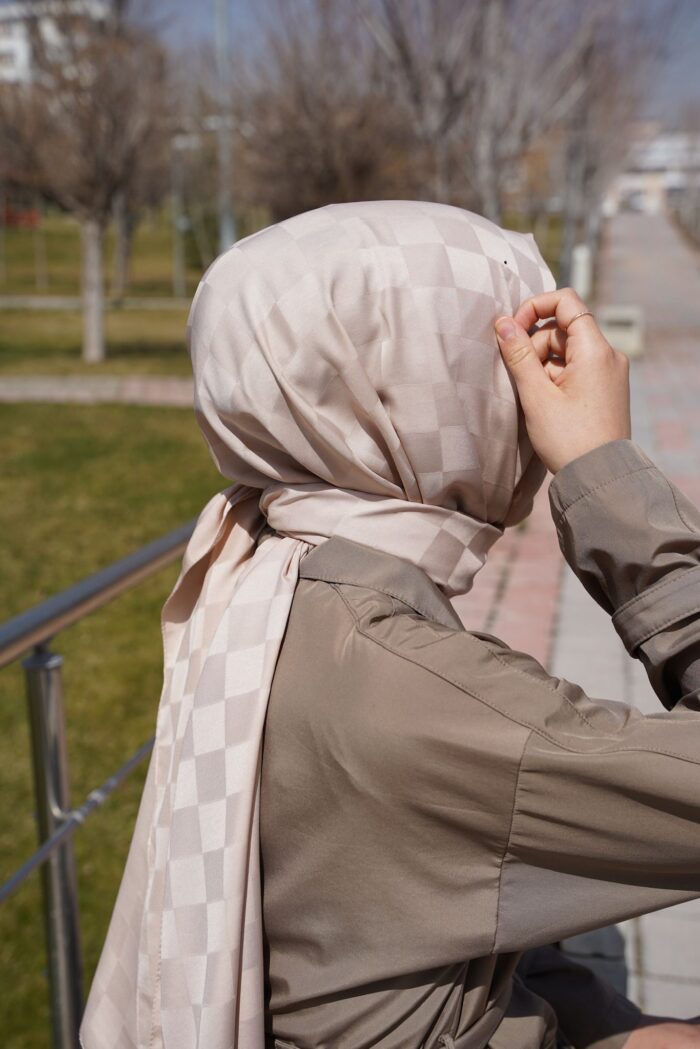 Dama Desen Jakar Şal - Görsel 1