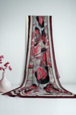 Glamour Pamuklu Flora Soft Şal