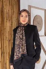 Bambreeze Leopar Bambu Kraş Dijital Şal