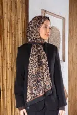 Bambreeze Leopar Bambu Kraş Dijital Şal - Görsel 2