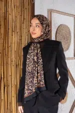 Bambreeze Leopar Bambu Kraş Dijital Şal - Görsel 3