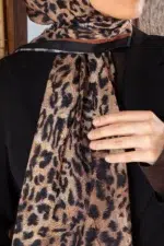 Bambreeze Leopar Bambu Kraş Dijital Şal - Görsel 4