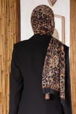 Bambreeze Leopar Bambu Kraş Dijital Şal - Görsel 5