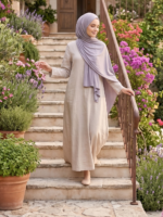 Shawl Secret Penye Reçme Şal - Gri
