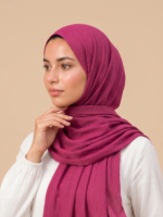 Shawl Secret Penye Reçme Şal - Pembe