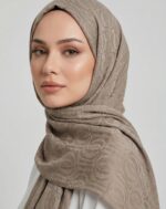 Shawl Secret Pamuklu Jakar Signature Serisi - Vanilya - Görsel 3
