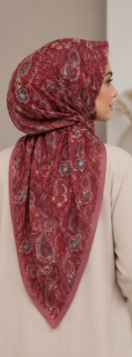 Shawl Secret Saçaklı Cotton Life (V25) - Ardıç - Görsel 3