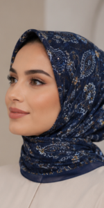 Shawl Secret Saçaklı Cotton Life (V25) - Gökyüzü