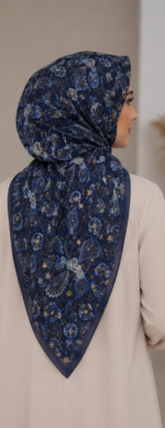 Shawl Secret Saçaklı Cotton Life (V25) - Gökyüzü - Görsel 3