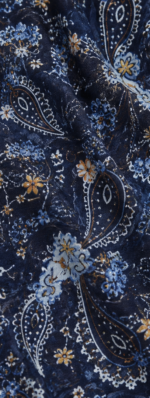 Shawl Secret Saçaklı Cotton Life (V25) - Gökyüzü - Görsel 2