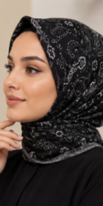 Shawl Secret Saçaklı Cotton Life (V25) - Gece Işığı